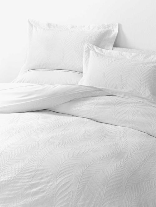 Woolworths White 300TC Feather Cotton Matelasse