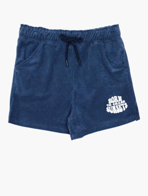 Woolworths Navy Cotton Towelling Shorts