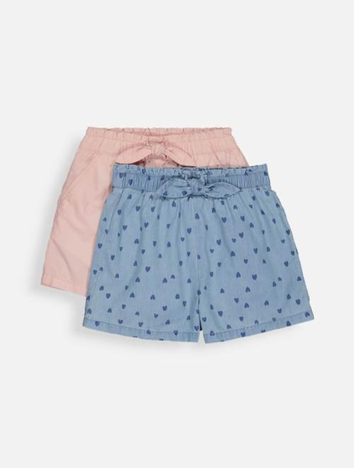 Woolworths Pink Woven Cotton Shorts 2 Pack