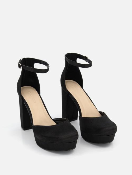 Woolworths Black Ankle Strap Platform Shoes