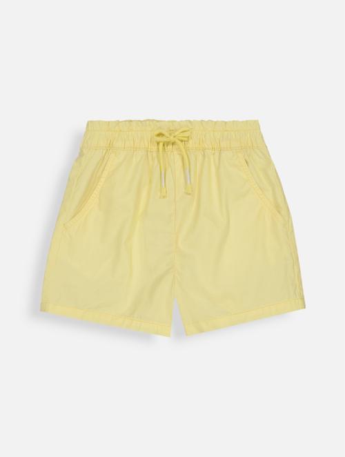 Woolworths Light Yellow Plain Poplin Cotton Shorts