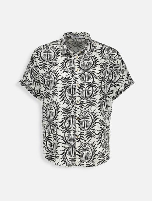 Woolworths Black Print Viscose Shirt