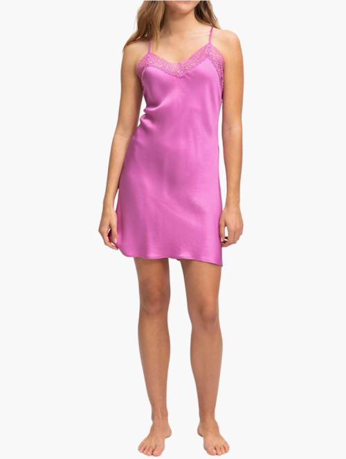 Woolworths Pink Lace Glam Chemise Top