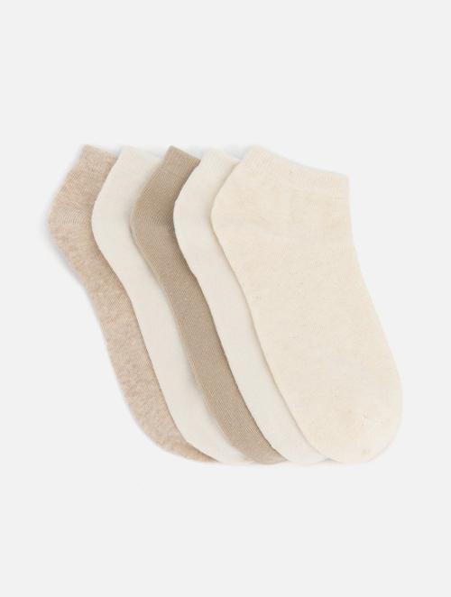 Woolworths Beige Melange Cotton Rich Trainer Liners 5 Pack