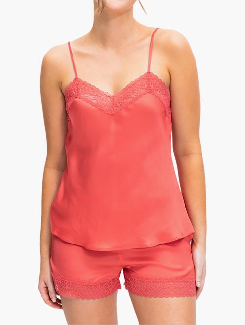 Woolworths Red Lace Trim V-neck Camisole