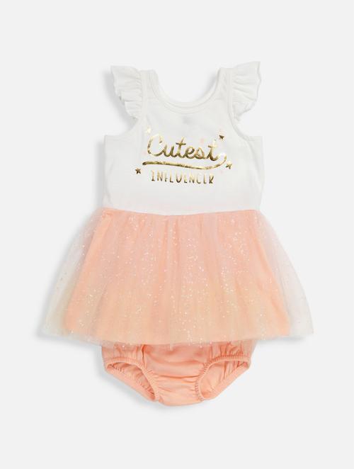 Woolworths Coral Tutu Party Dress & Bloomers Set