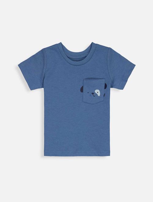 Woolworths Blue Cotton Pocket T-shirt