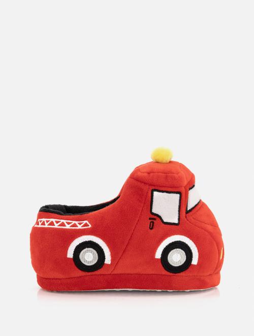 Woolworths Red Fire Truck Novelty Younger Boy Slippers