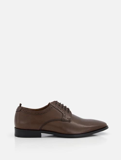 Woolworths Brown Leather Comfort Brogue Derby Shoes