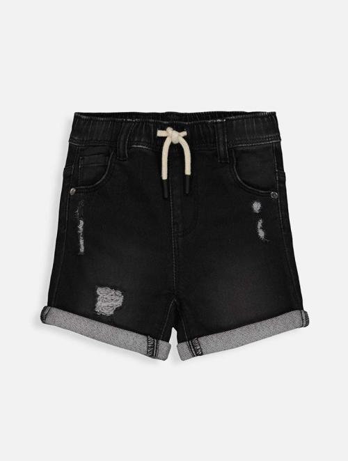 Woolworths Black Drawstring Denim Shorts