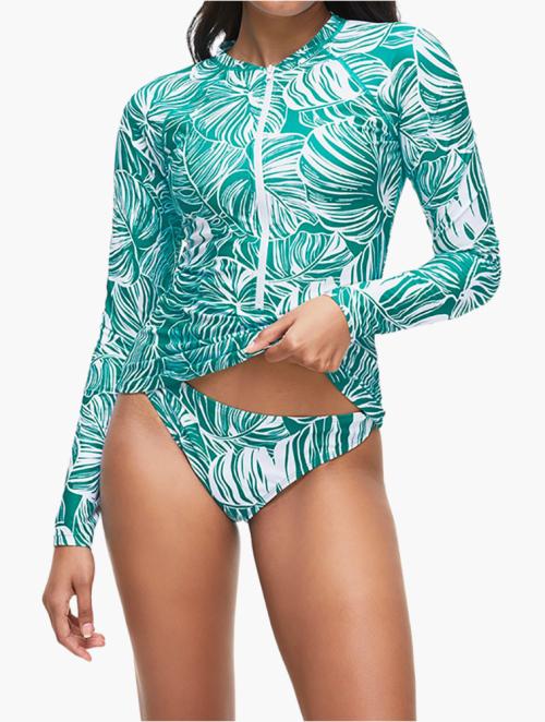 Woolworths Teal Print Rash Vest