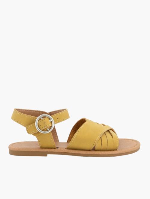 Woolworths Mustard Older Girl Cut Out Sandals
