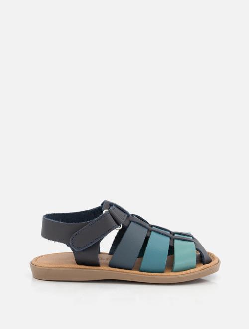 Woolworths Navy Leather Closed Toe Younger Boy Sandals