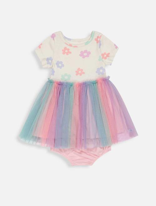 Woolworths Multi Daisy Tulle Dress & Bloomers Set