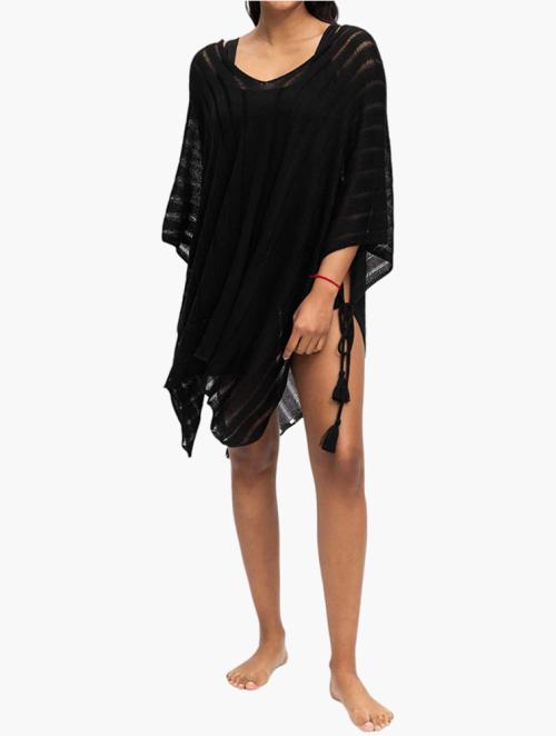 Woolworths Black Crochet Tassel Kaftan