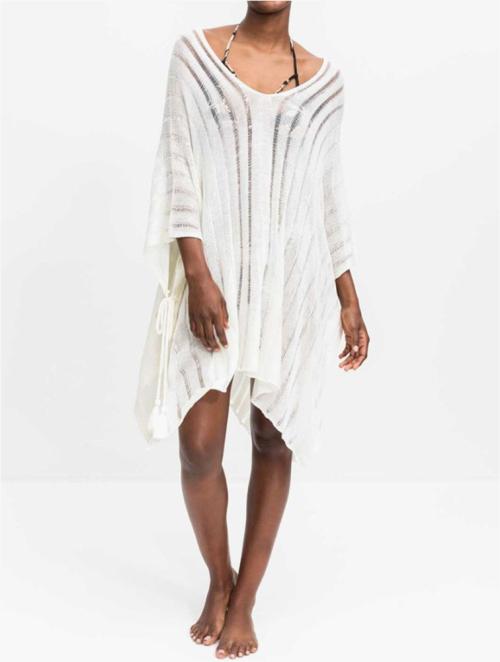 Woolworths Cream Crochet Tassel Kaftan