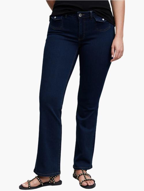 Woolworths Blue Front Pocket Low Rise Flare Jeans