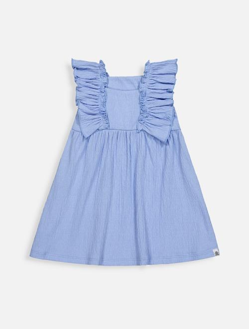 Woolworths Blue Plain Crinkle Dress