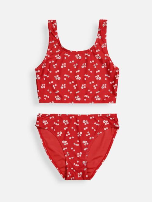 Woolworths Red Daisy Print Bikini Set