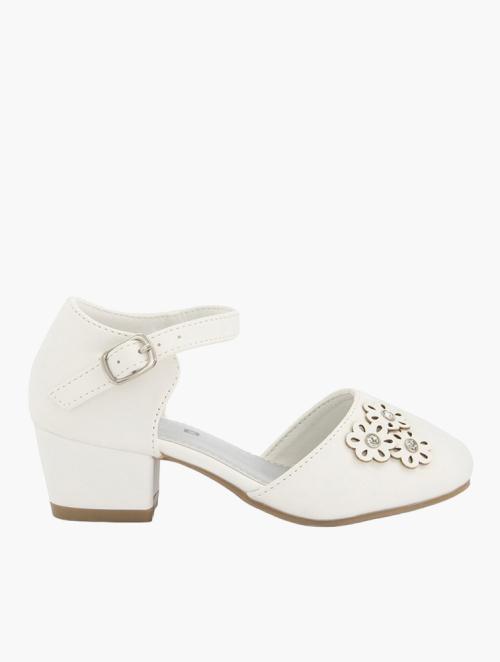 Woolworths White Ankle Strap Younger Girl Heels