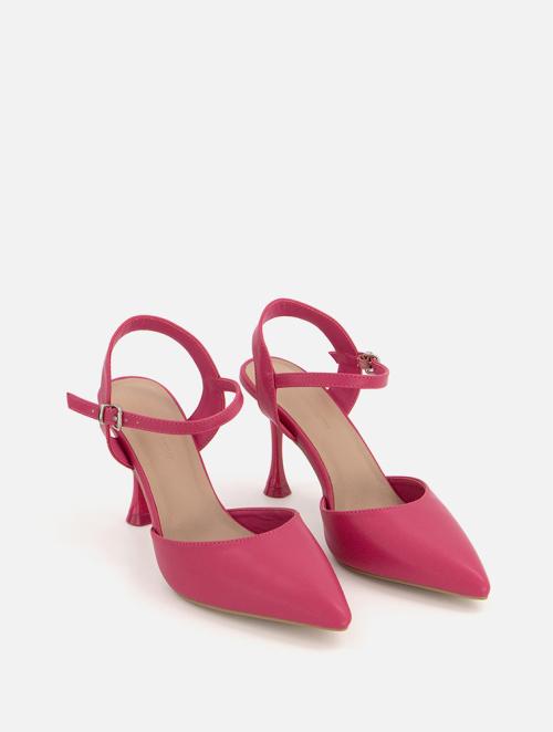 Woolworths Dark Pink Ankle Strap Slingback Court Shoes