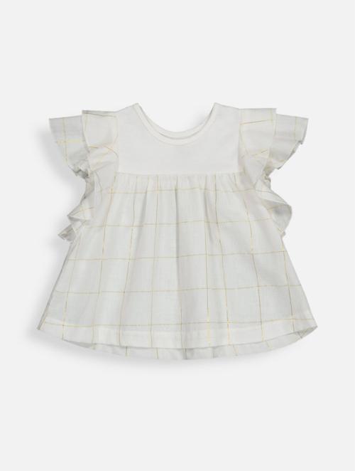 Woolworths White Frill Sleeve Top