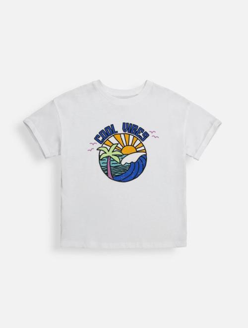 Woolworths White Cool Vibes Cotton T-shirt