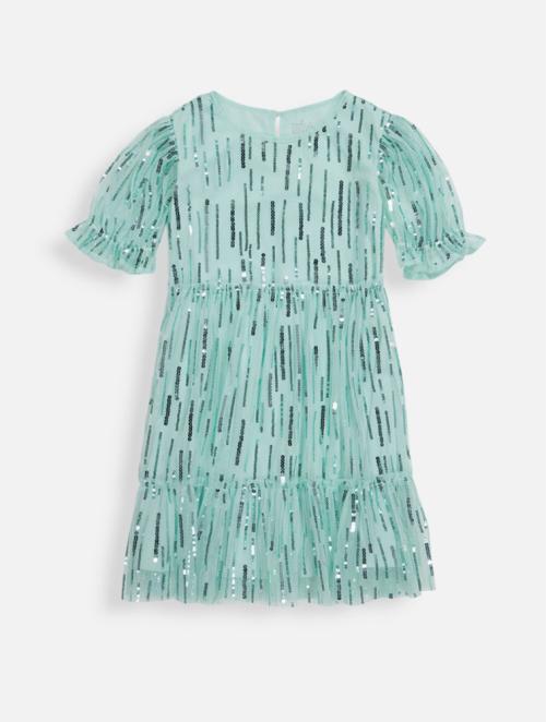 Woolworths Mint Sequin Tiered Occasion Dress