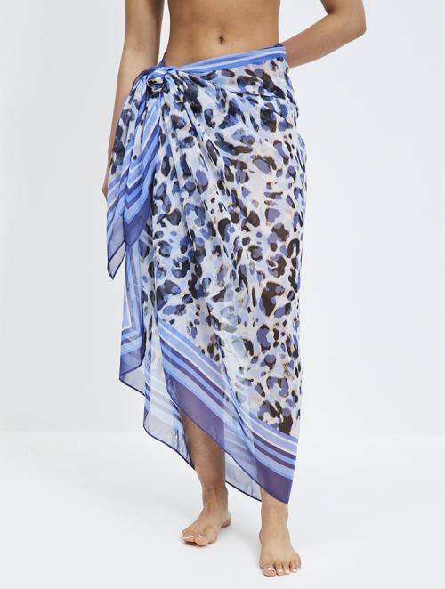 Woolworths Blue Border Print Sarong