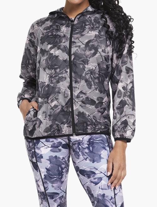 Woolworths Black Printed Lightweight Hooded Jacket