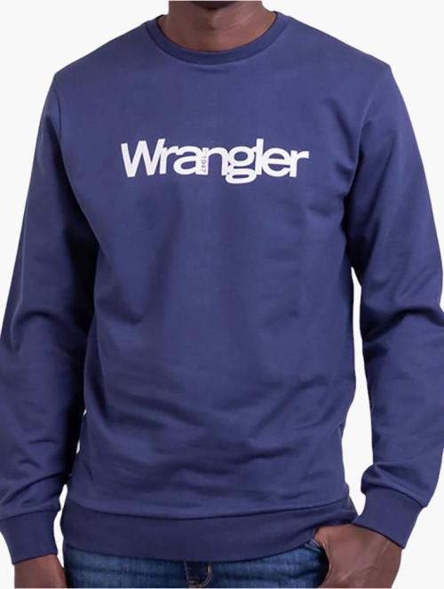 Wrangler Navy Big Chest Logo Sweat