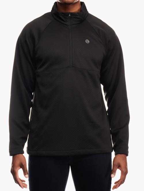 Wrangler Black New 1/2 Zip Sweatshirt