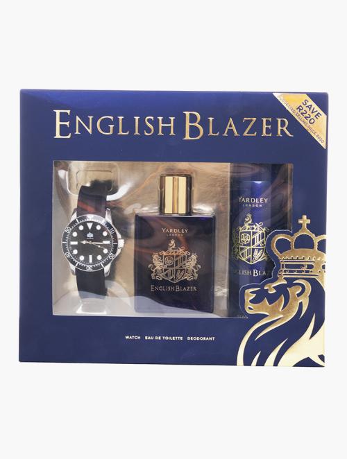 Yardley English Blazer Original 100Ml Edt, 125Ml Deodorant, Watch