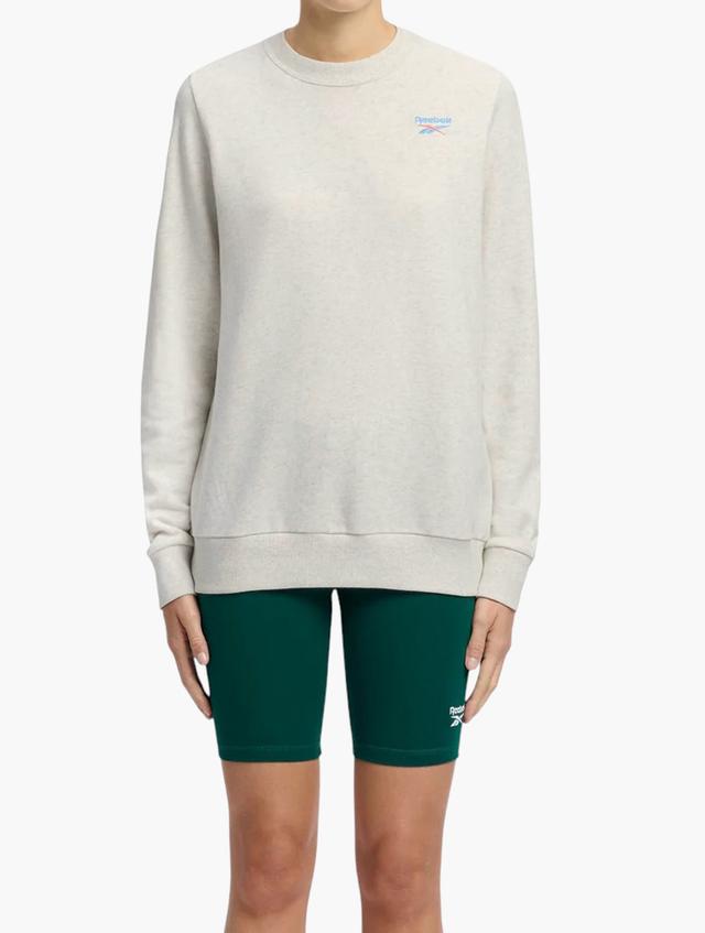 Reebok Cream Identity Small Logo Sweatshirt