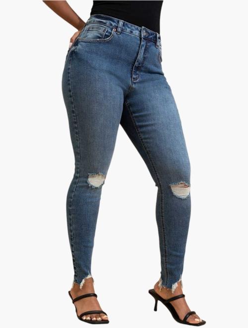 RE: Blue Abrasion Curve Skinny Jeans