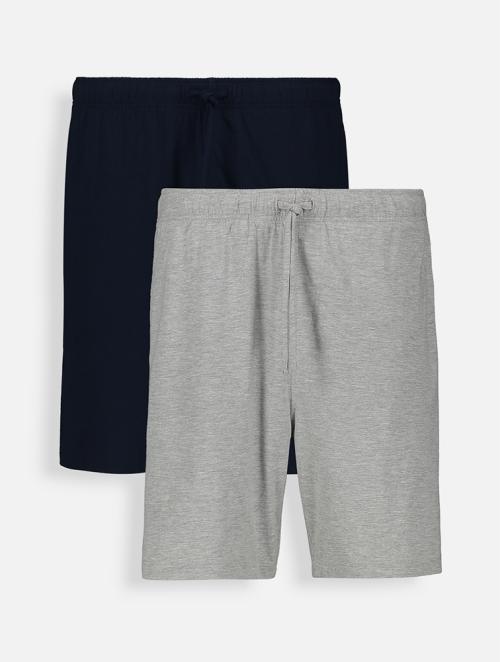 Woolworths Multi Cotton Knit Sleep Shorts 2 Pack