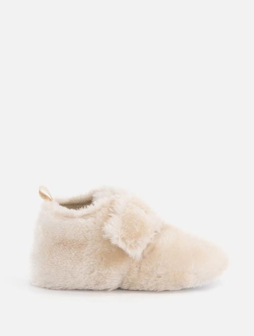 Woolworths Beige Plush & Fluffy Slippers