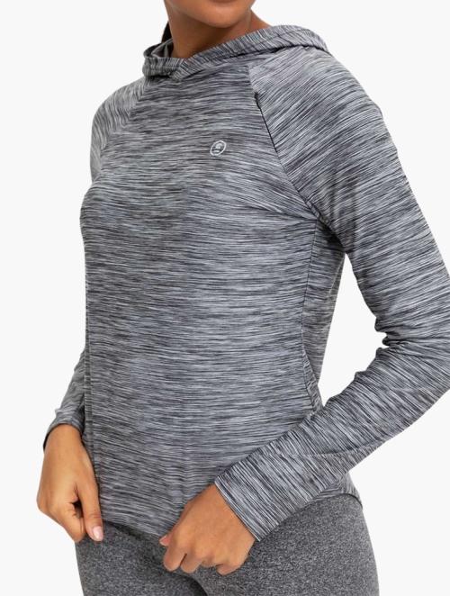 Woolworths Black Thumbhole Stretch Hooded Active Top
