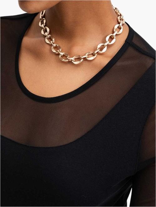Woolworths Gold Chunky Matte Link Necklace