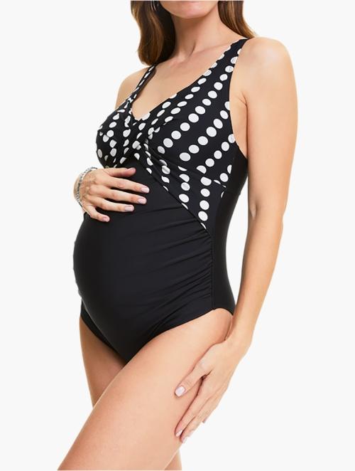 Woolworths Black Twist Detail Maternity Swimsuit