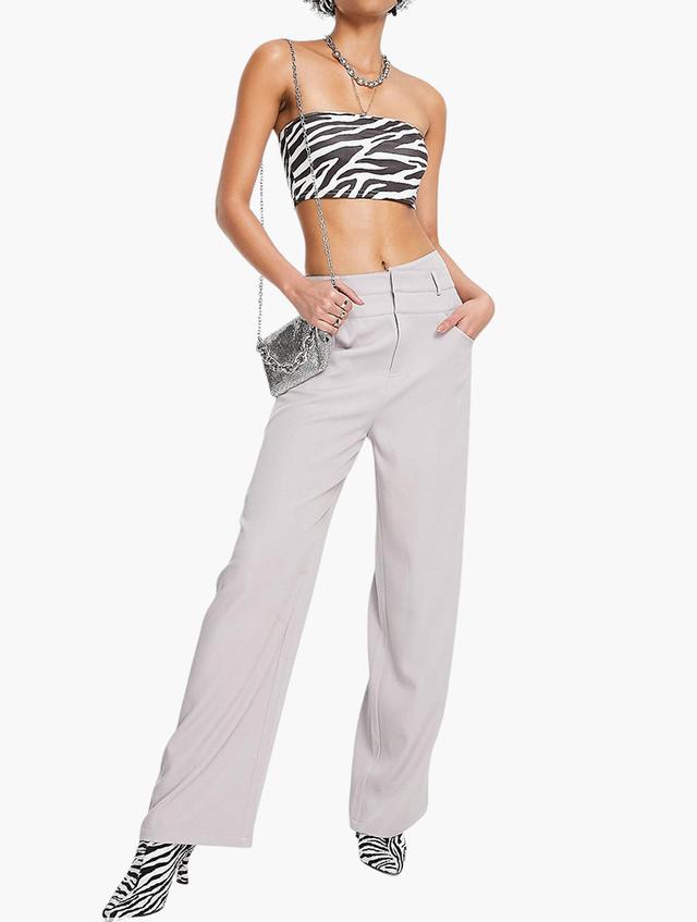 4th & Reckless Lilac Slim Fit Tailored Pants