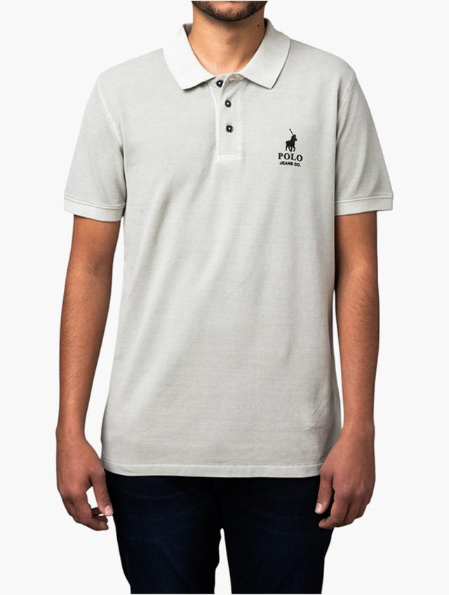 Polo Grey Short Sleeve Overdyed Golfer