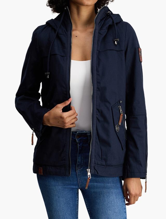Daily Finery Navy Blue Maikoo Hooded Parka Jacket