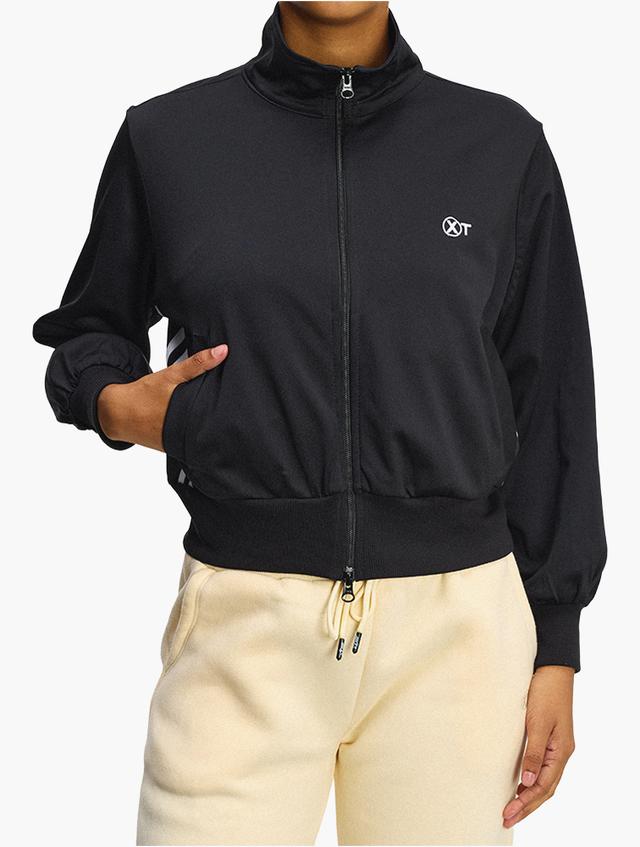 XT Black Zip Through Track Jacket