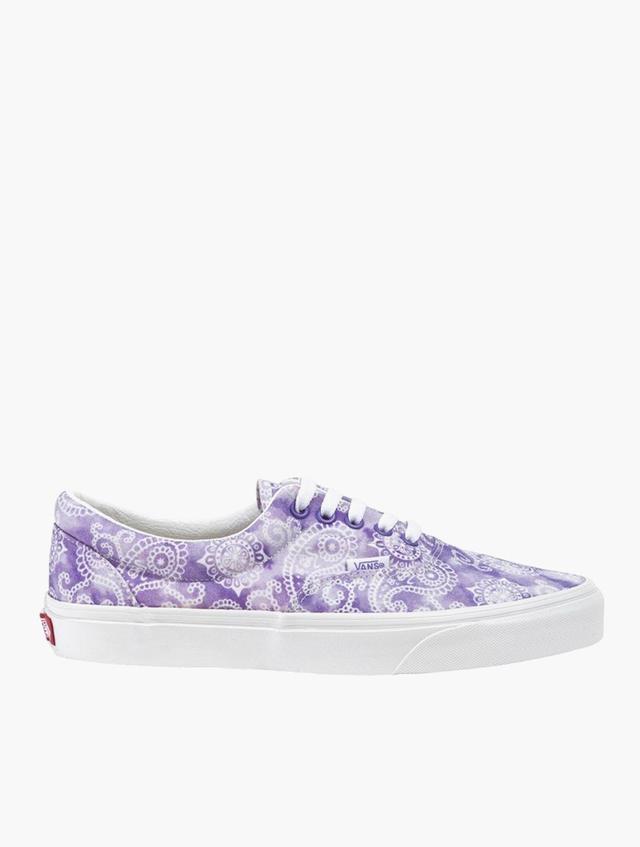 Vans Purple & White Patterned Era Lace Up Sneakers