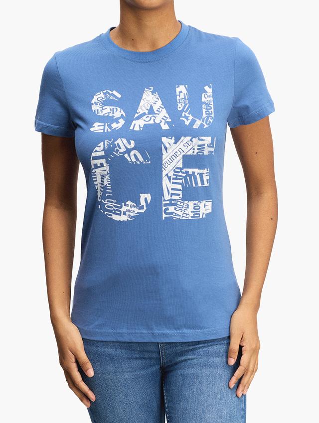 XT Blue Sauce Newsprint Tee
