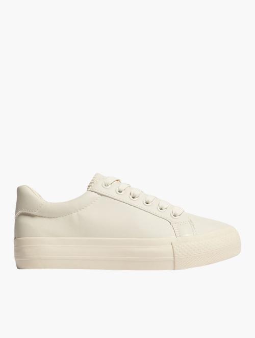 TomTom Cream Raised Platform Sneakers