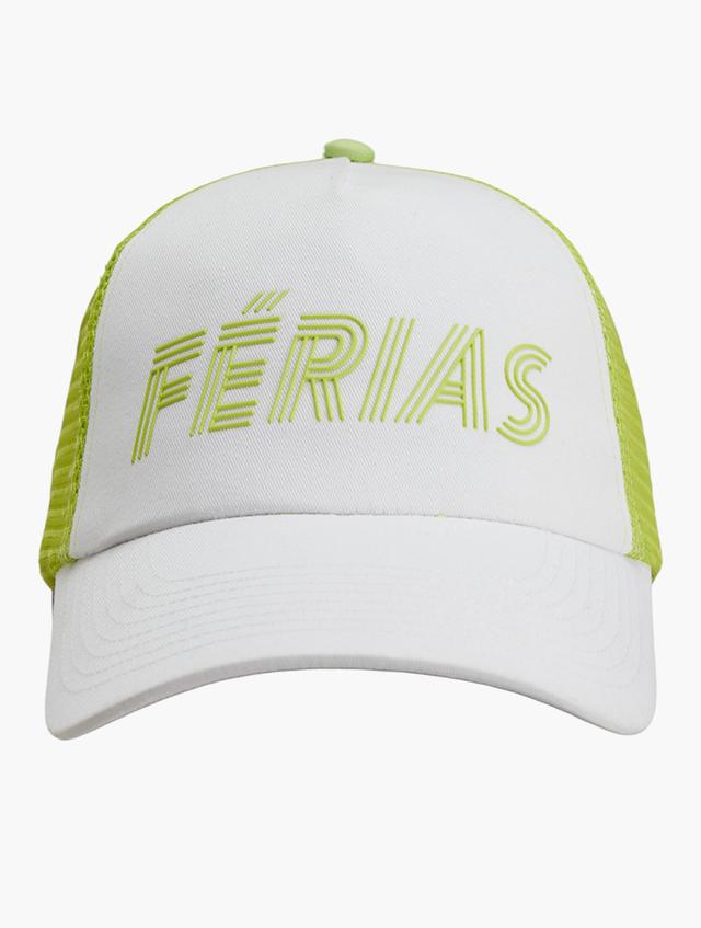 H&M White Graphic Print Trucker Cap