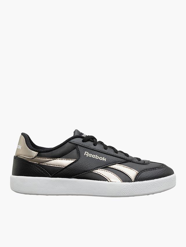 Reebok Black & White Edge S Lace Up Sneakers