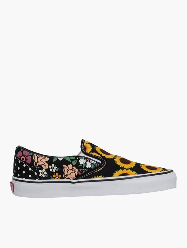 Vans Black & Printed Slip-On Sneakers